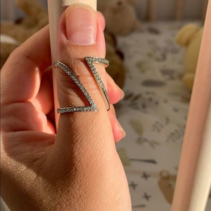 🎉FREE!!!🎉Zig‎ zag point finger ring